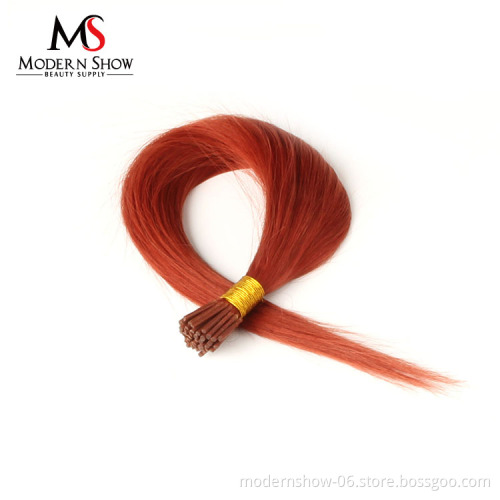 Wholesale 3c 7a hair any colored I tip human hair extension